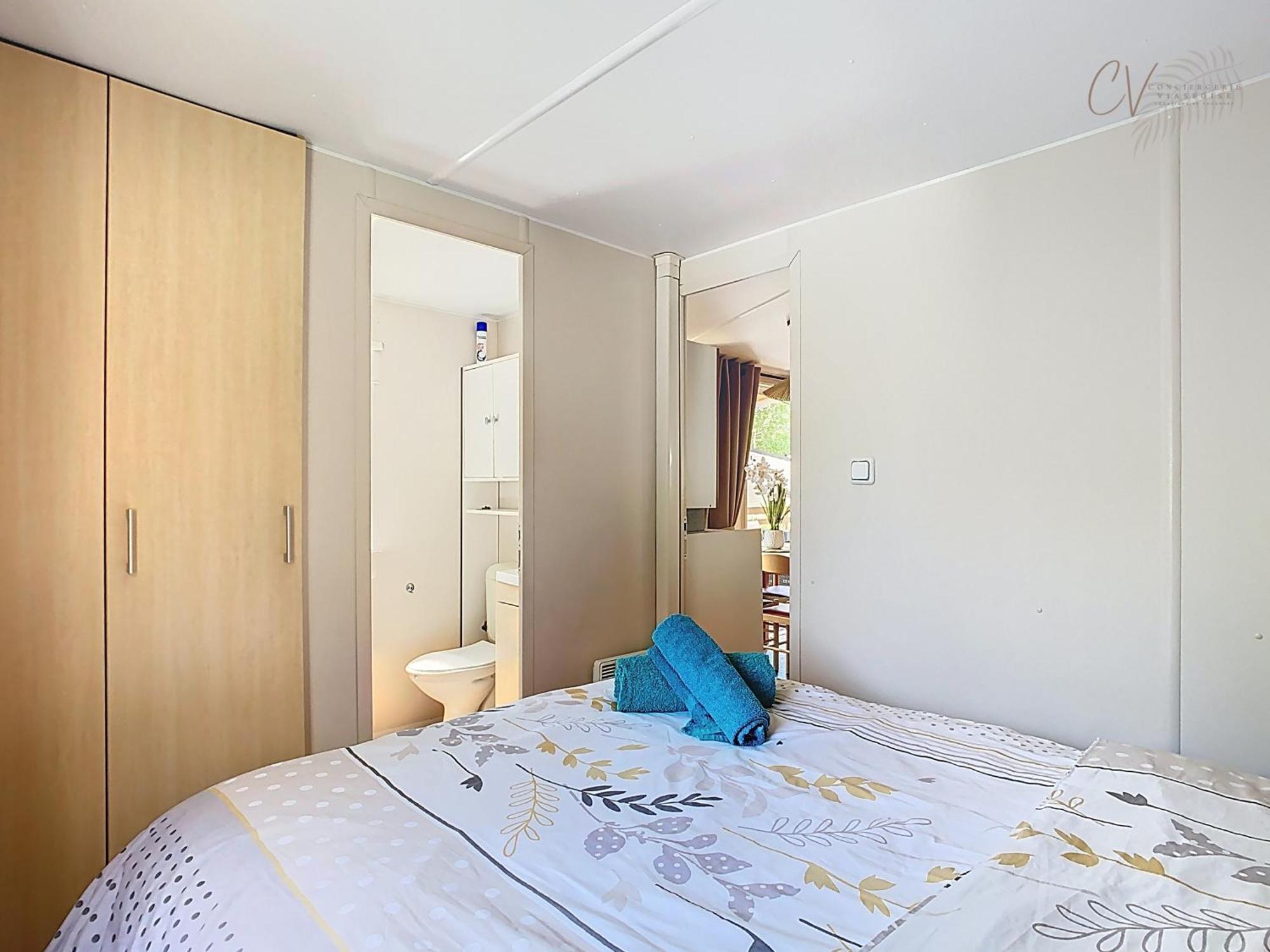 Grand Mobil Home 3Chbr 2Sdb Camping La Carabasse Vias Buitenkant foto