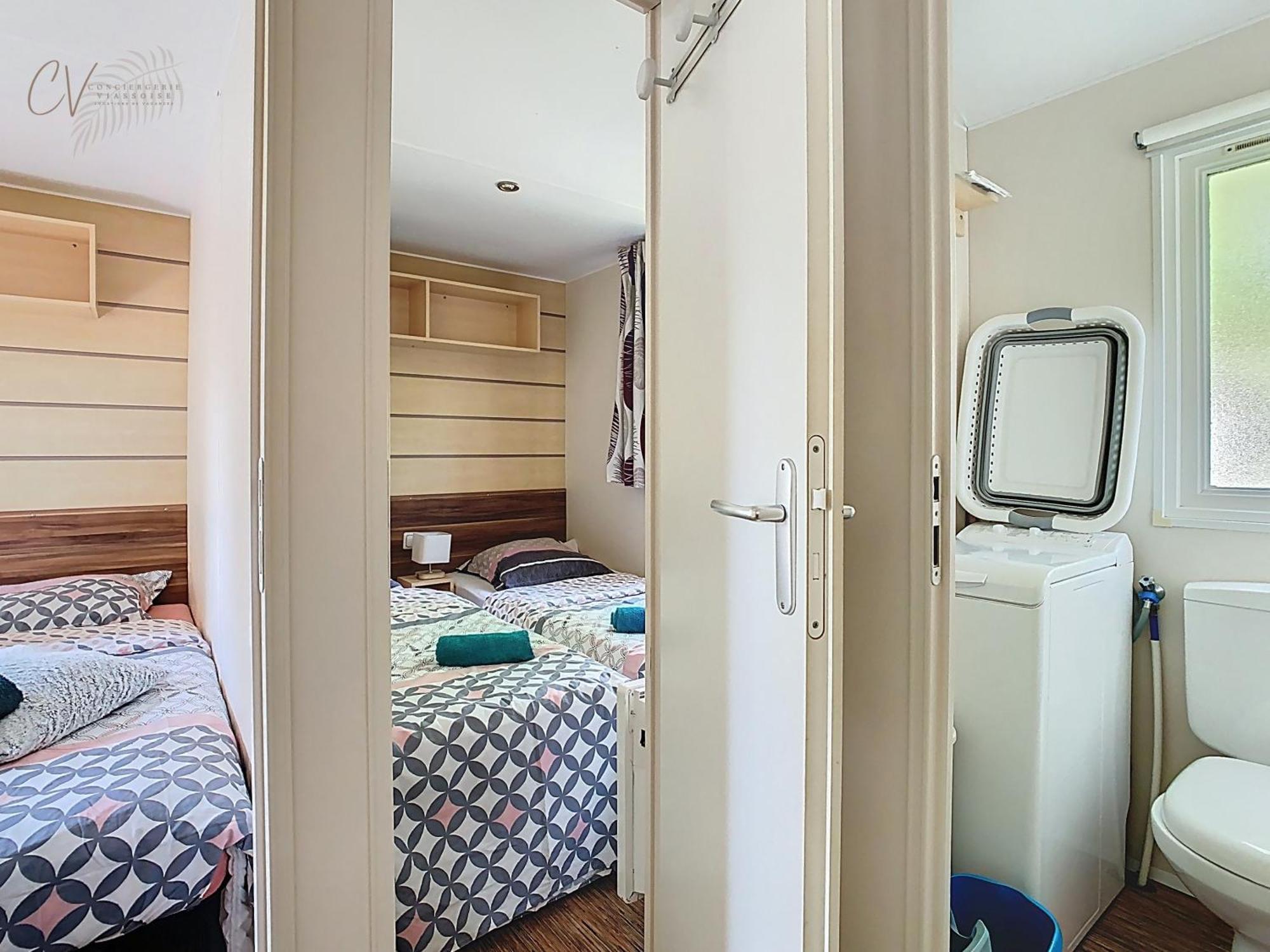 Grand Mobil Home 3Chbr 2Sdb Camping La Carabasse Vias Buitenkant foto