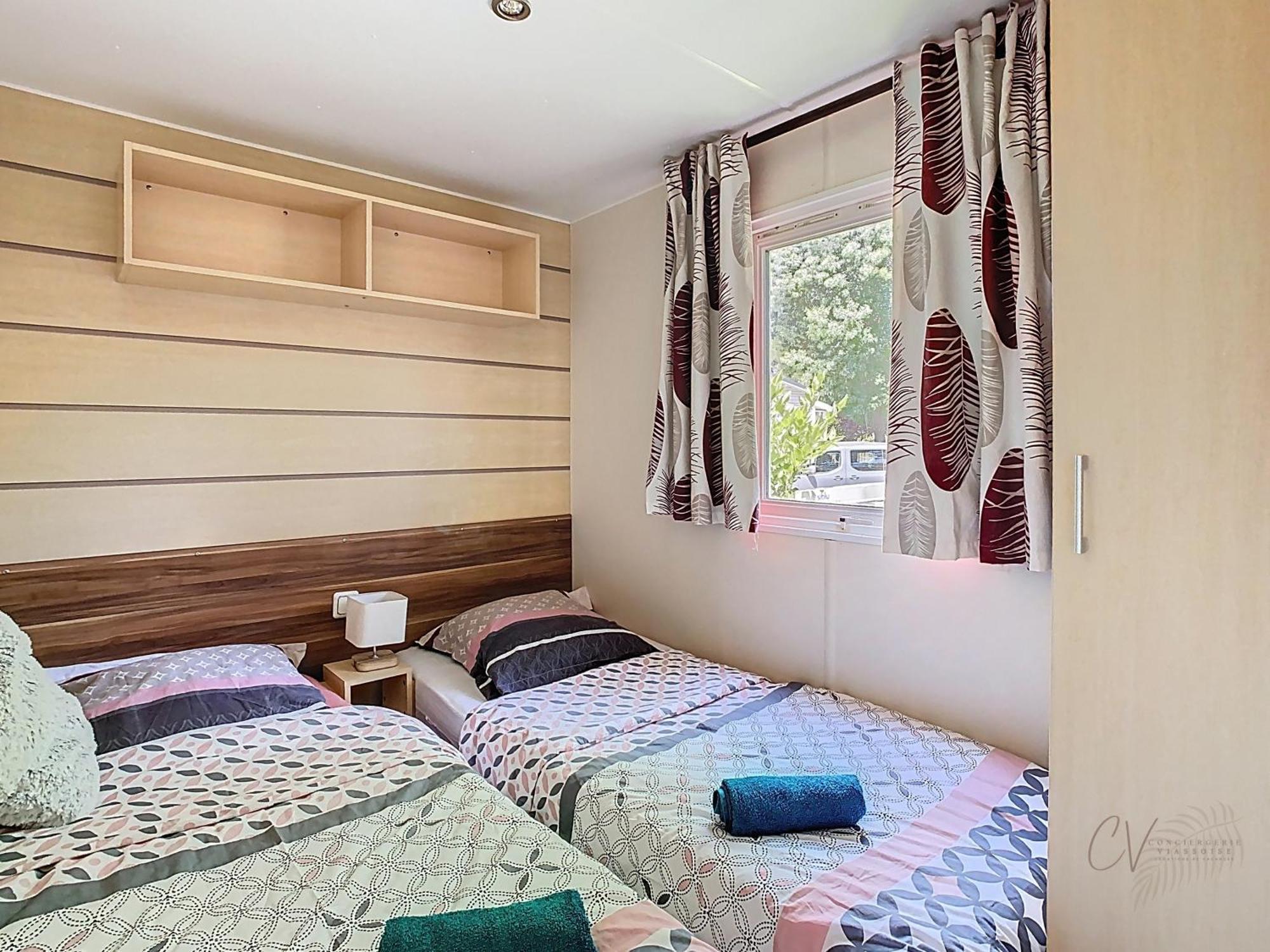 Grand Mobil Home 3Chbr 2Sdb Camping La Carabasse Vias Buitenkant foto